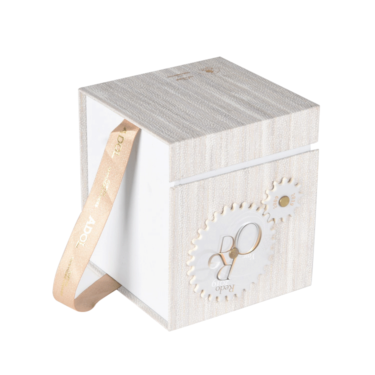 Magnetic Folding Custom Printed Cardboard Paper Packaging Gift Box with Ribbon Closure