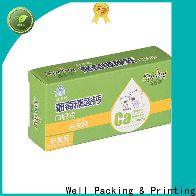 Well Packing & Printing medicine packaging box customized design wholesale