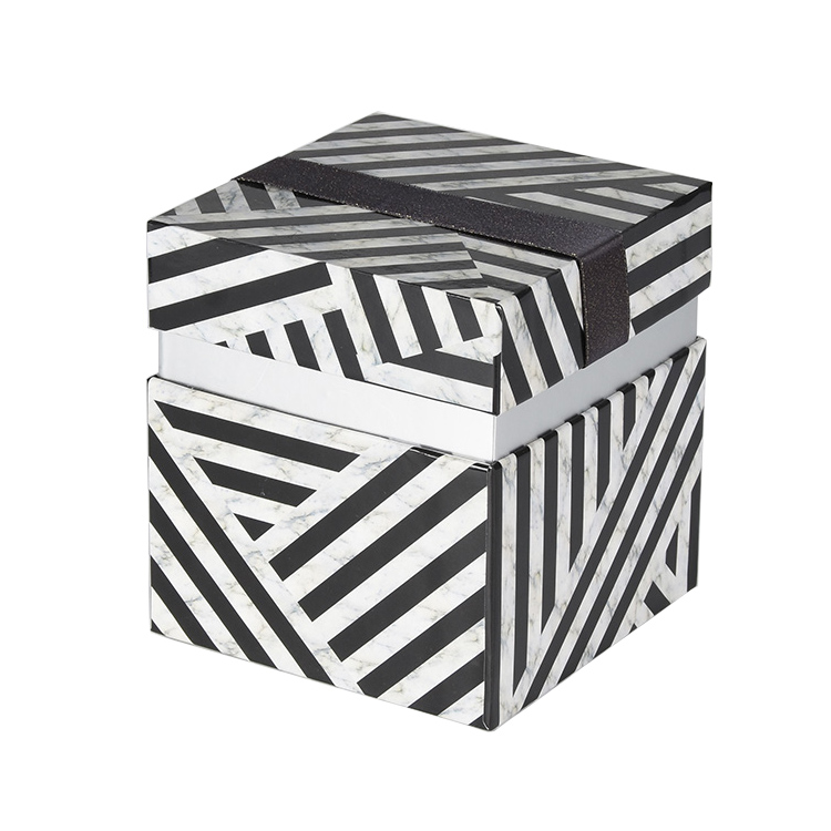 Fashion Design Custom Logo Gift Packing Zebra Pattern Big Size Paper Box