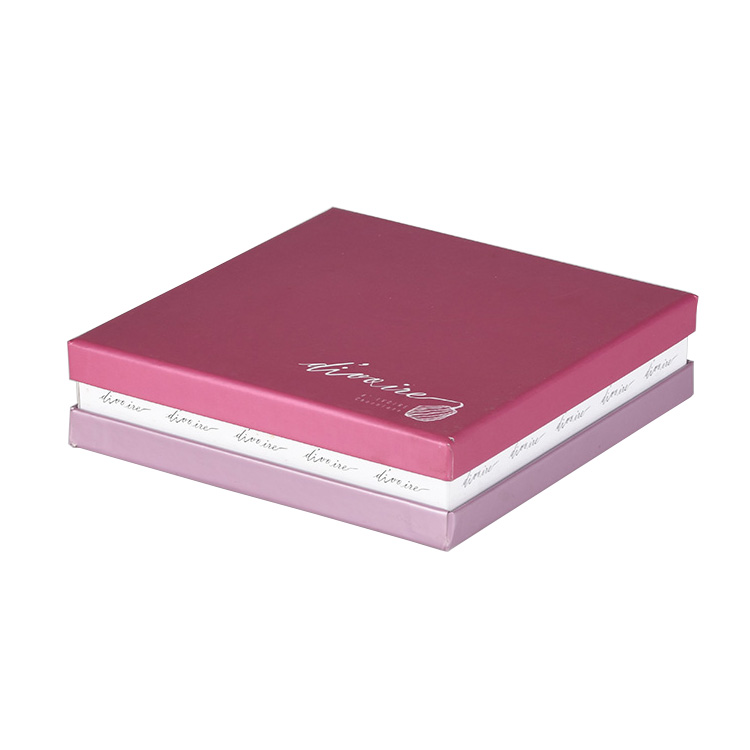 New Product Logo Custom Luxury Square Gift Paper Box with Compartments